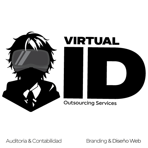 Logo Virtual id outsourcing services contabilidad páginas web branding web design