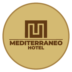 Hotel Mediterráneo Logotipo Color Café Terracota